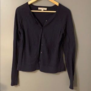Navy Button Cardigan